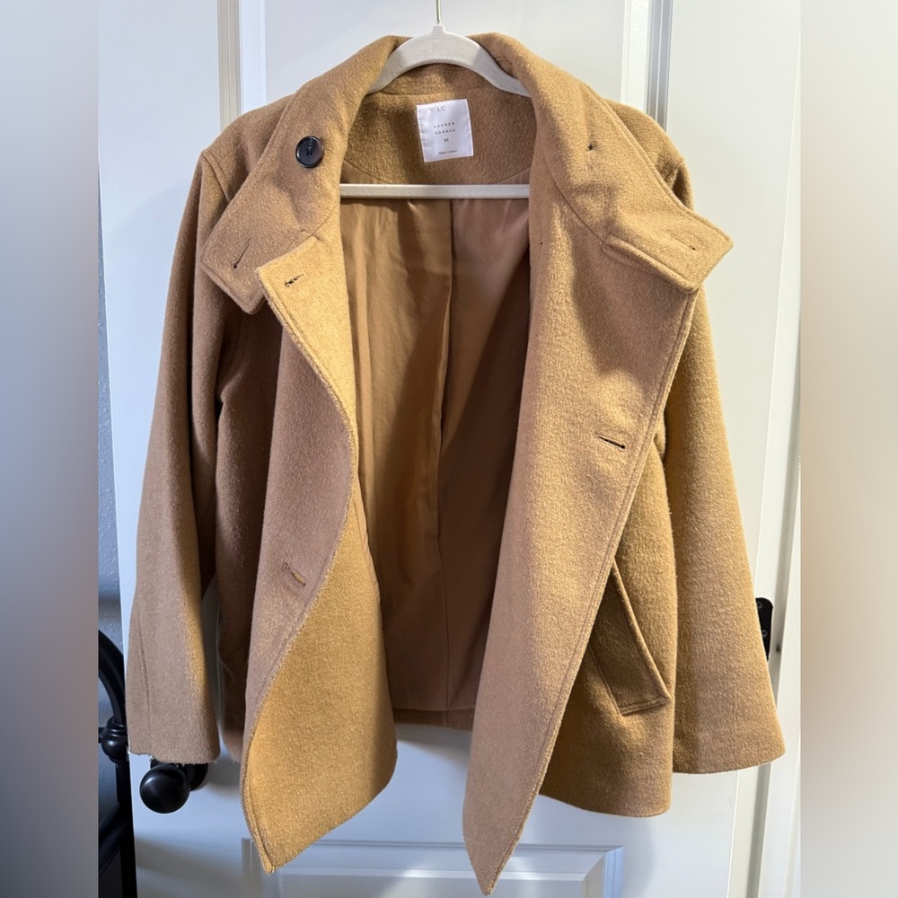 LC Lauren Conrad Double-Breasted Pea Coat size Medium - Picture 9 of 12